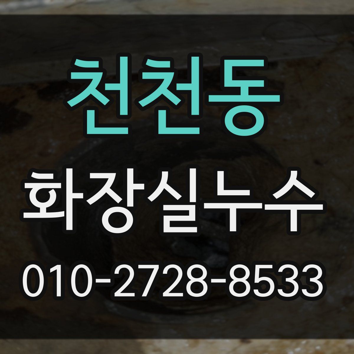 천천동 화장실누수탐지