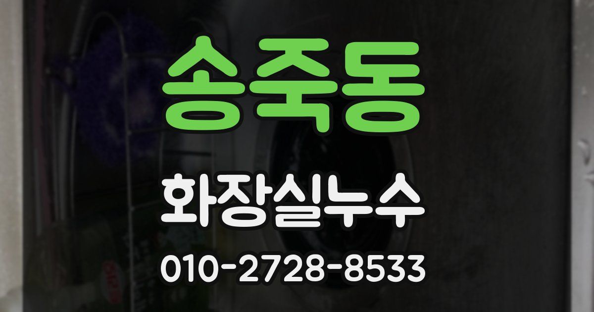 송죽동 누수업체