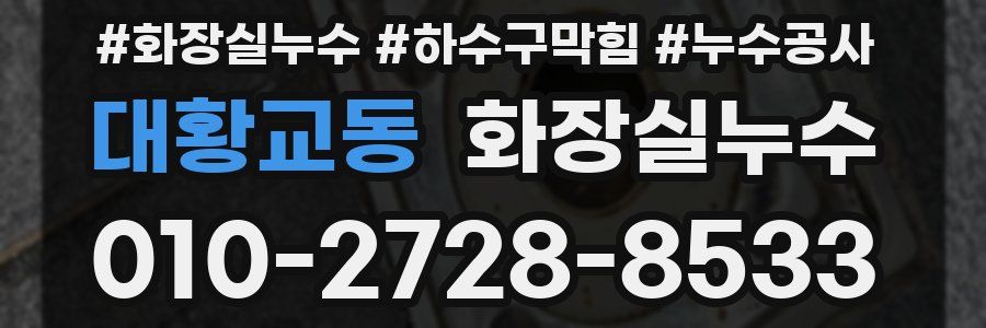 대황교동 누수탐지