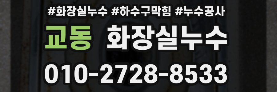 교동 누수탐지