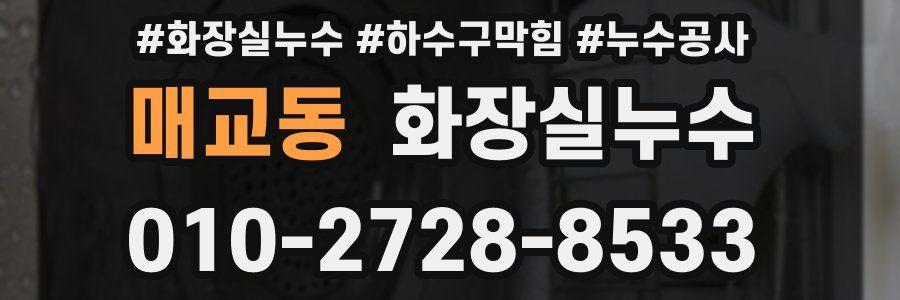 매교동 누수탐지