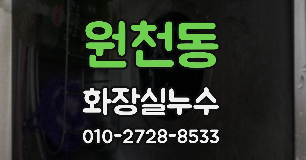 원천동 누수업체