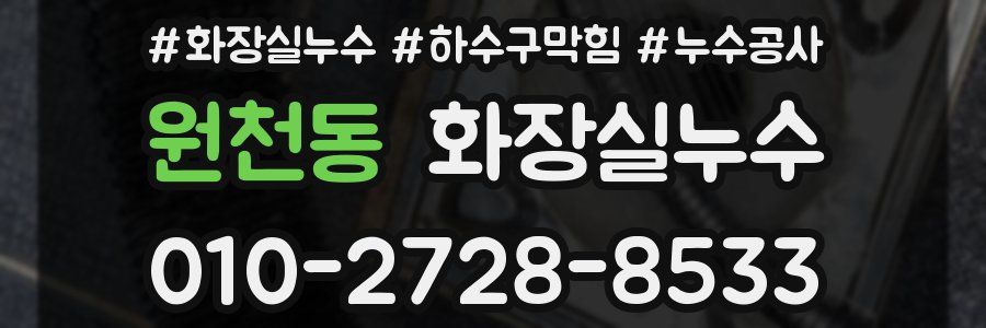 원천동 누수탐지