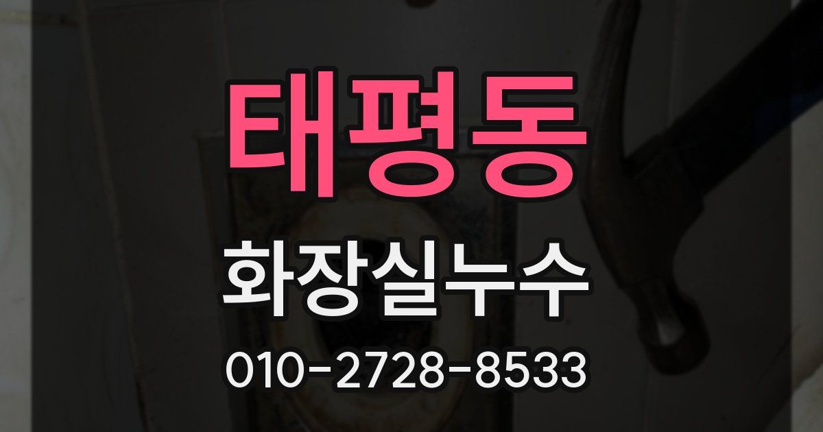 태평동 누수업체