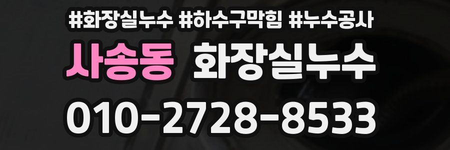사송동 누수탐지