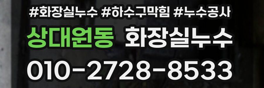 상대원동 누수탐지