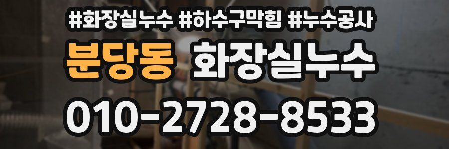 분당동 누수탐지