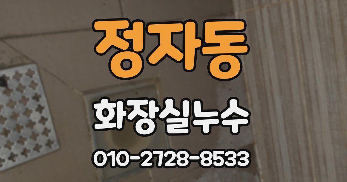 정자동 누수업체