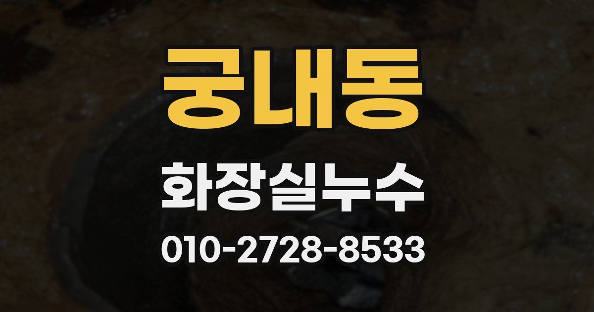 궁내동 누수업체