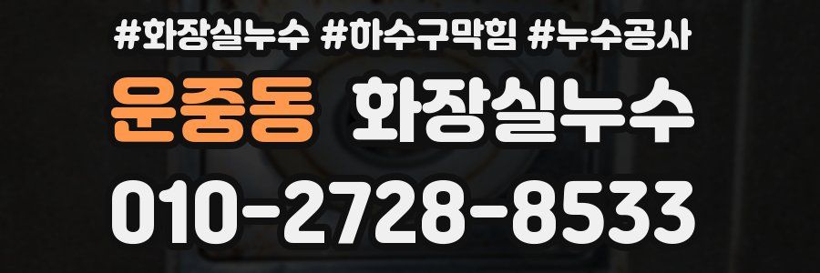 운중동 누수탐지