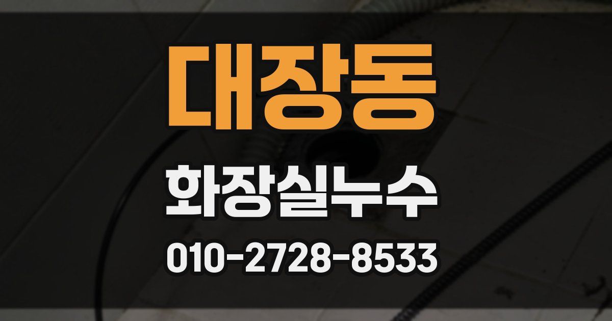 대장동 누수업체