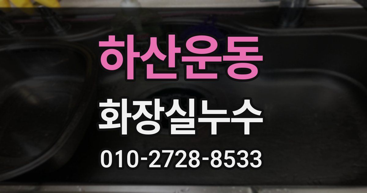 하산운동 누수업체