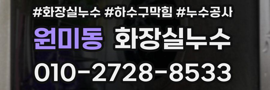 원미동 누수탐지