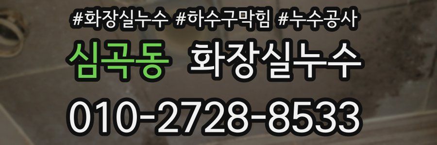 심곡동 누수탐지