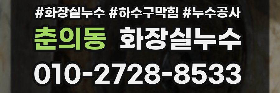 춘의동 누수탐지
