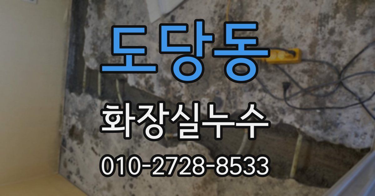 도당동 누수업체