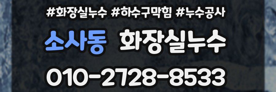 소사동 누수탐지