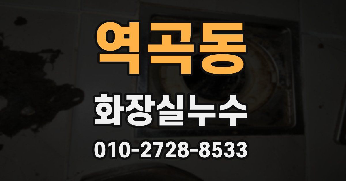역곡동 누수업체