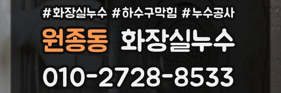 원종동 누수탐지