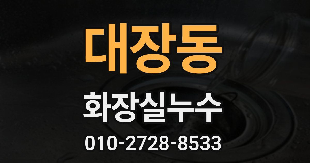 대장동 누수업체