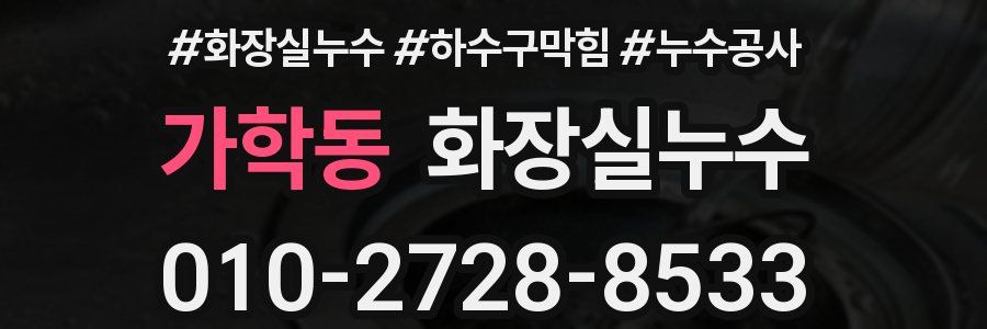 가학동 누수탐지