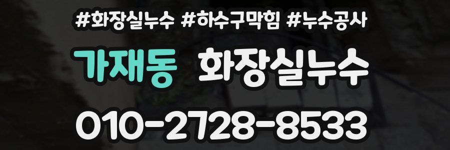 가재동 누수탐지