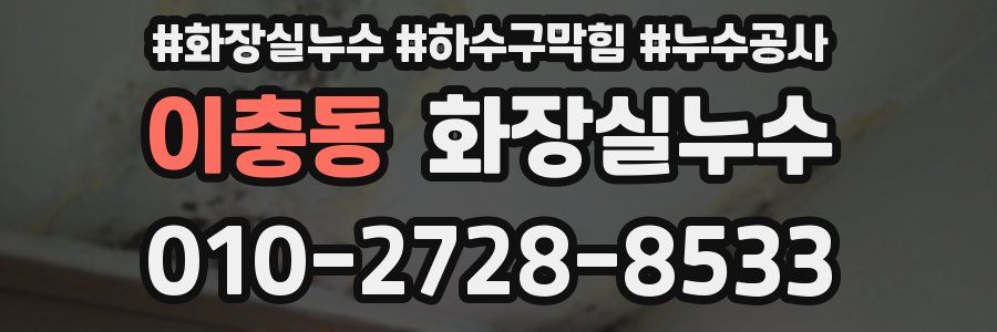 이충동 누수탐지