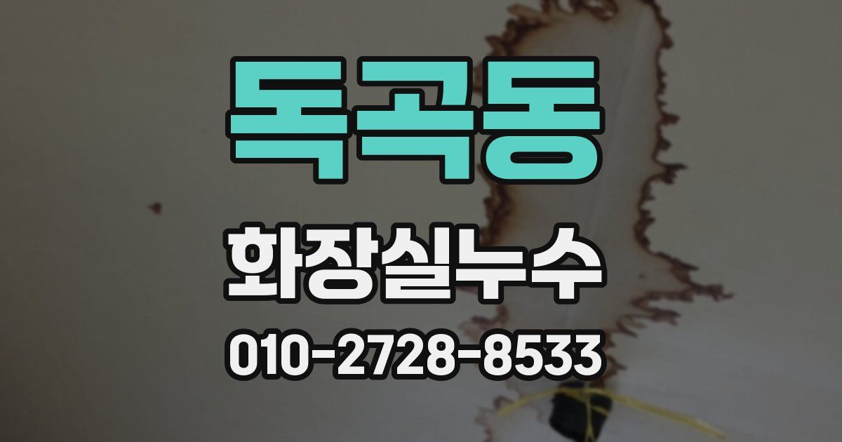 독곡동 누수업체