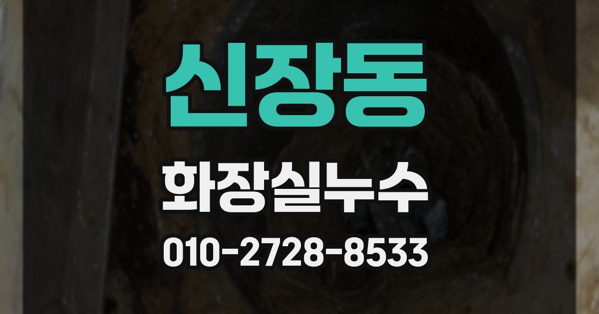 신장동 누수업체