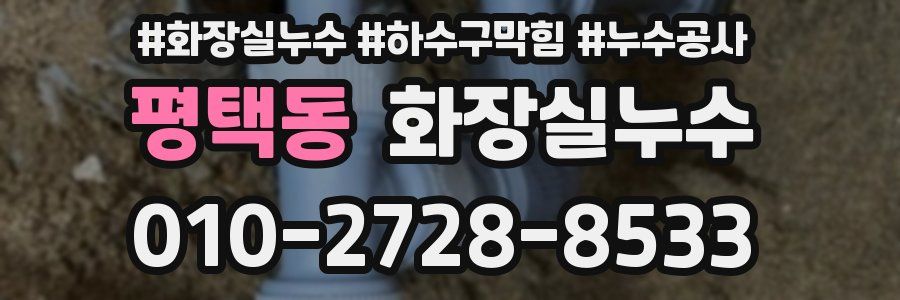 평택동 누수탐지