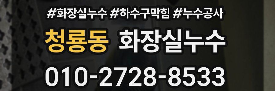 청룡동 누수탐지
