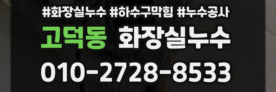 고덕동 누수탐지