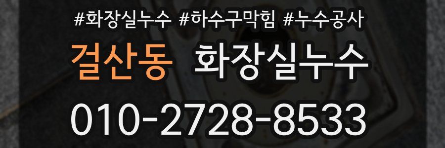 걸산동 누수탐지
