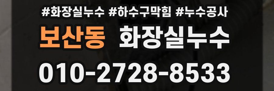 보산동 누수탐지