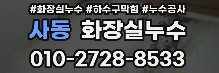 사동 누수탐지