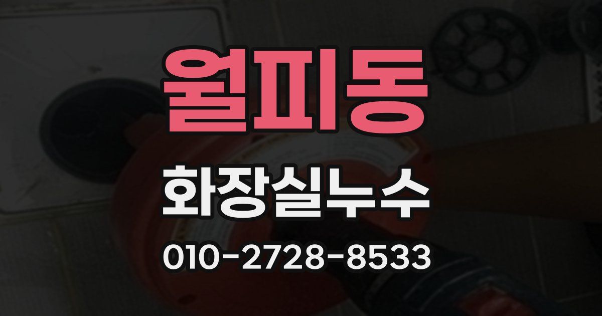 월피동 누수업체