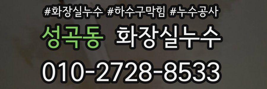 성곡동 누수탐지
