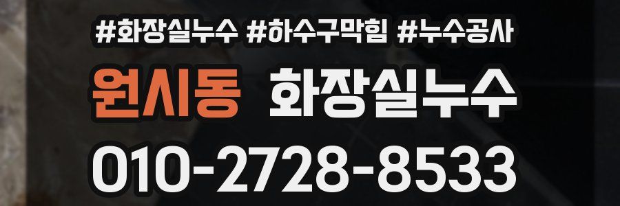 원시동 누수탐지