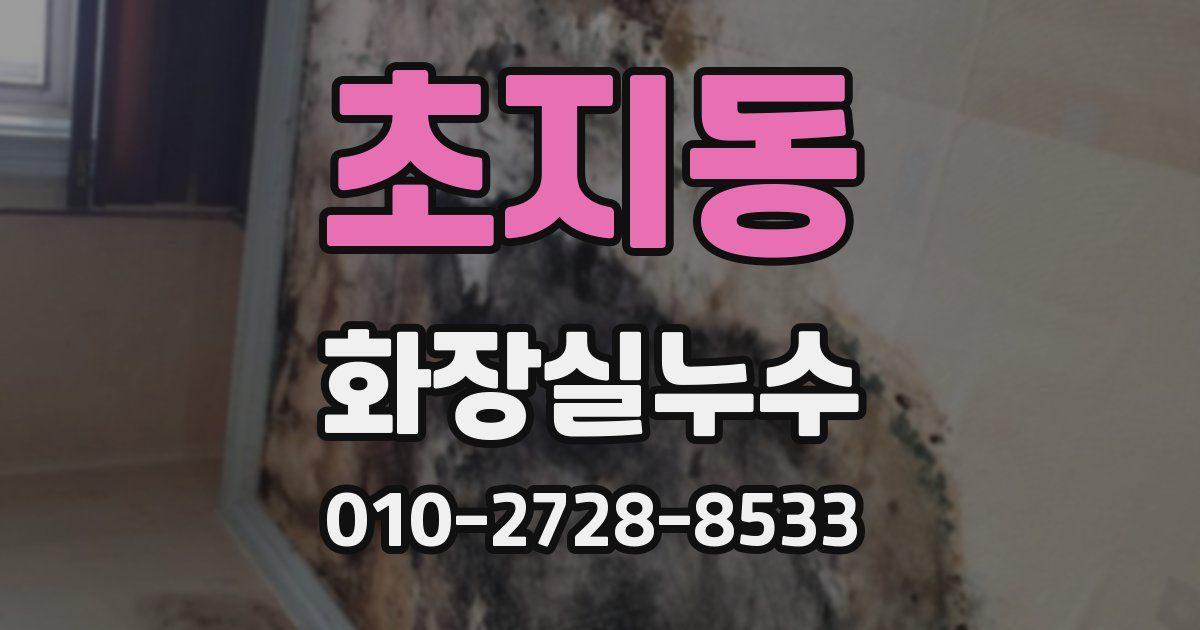 초지동 누수업체