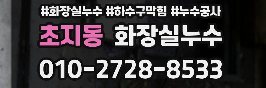 초지동 누수탐지