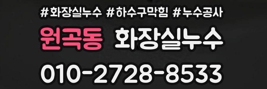 원곡동 누수탐지