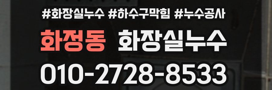 화정동 누수탐지