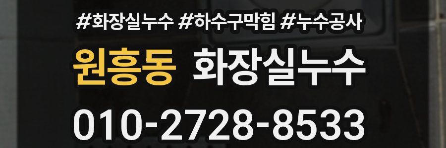 원흥동 누수탐지