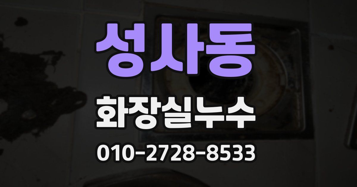 성사동 누수업체