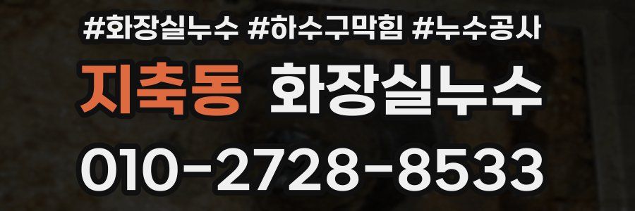 지축동 누수탐지