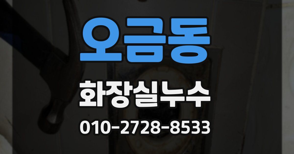오금동 누수업체