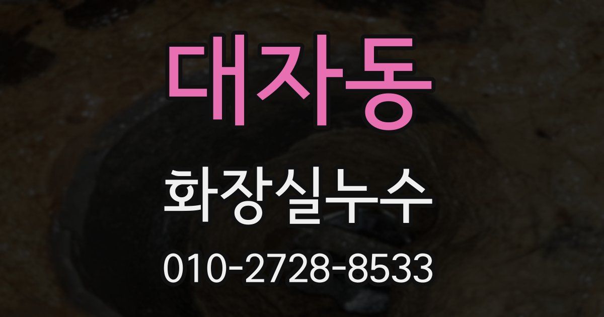 대자동 누수업체