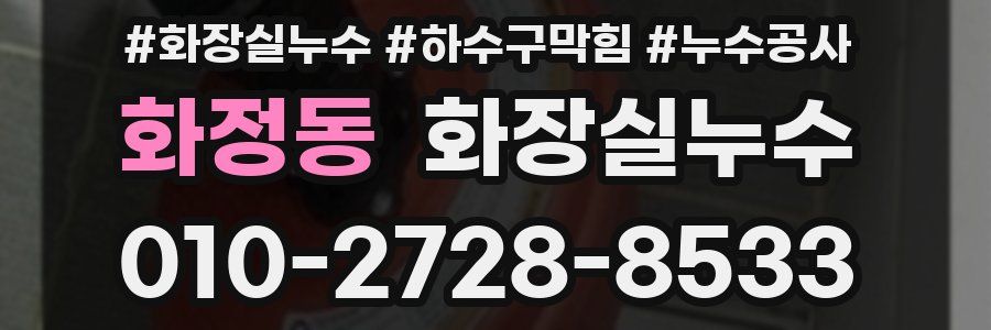화정동 누수탐지