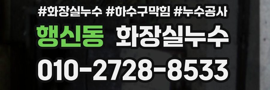 행신동 누수탐지