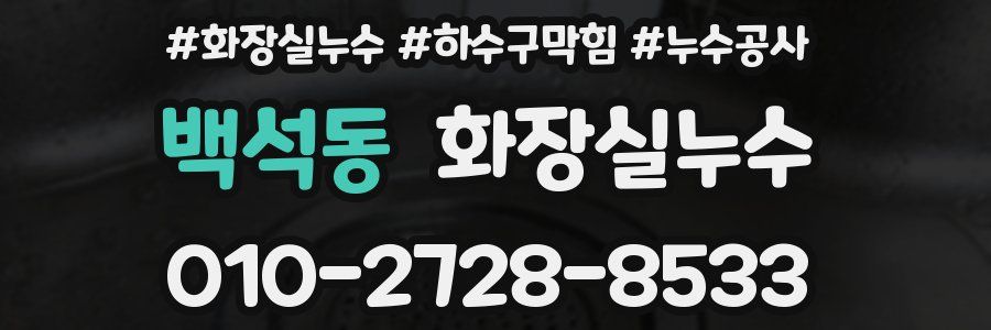 백석동 누수탐지